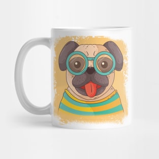 Cute dog wearing glasses Mug